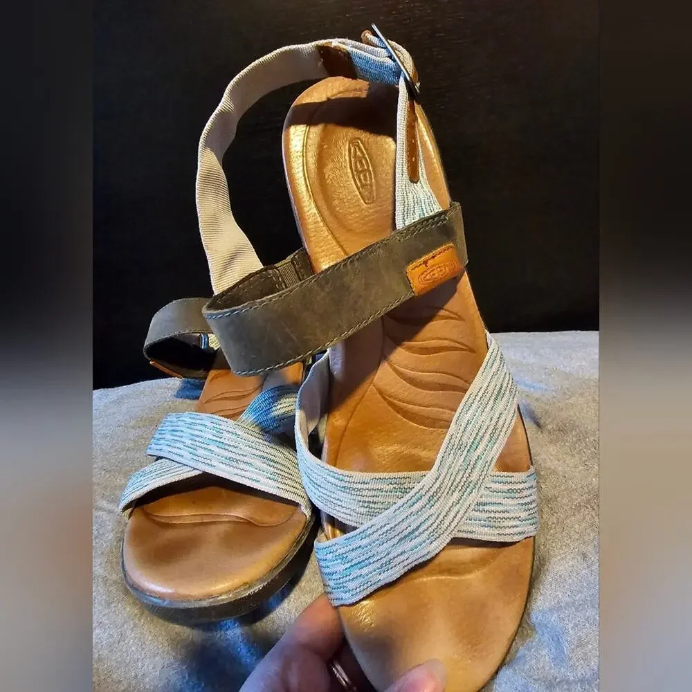 Keen‎ womans Vapor skyline comfort wedge sandals size 10
